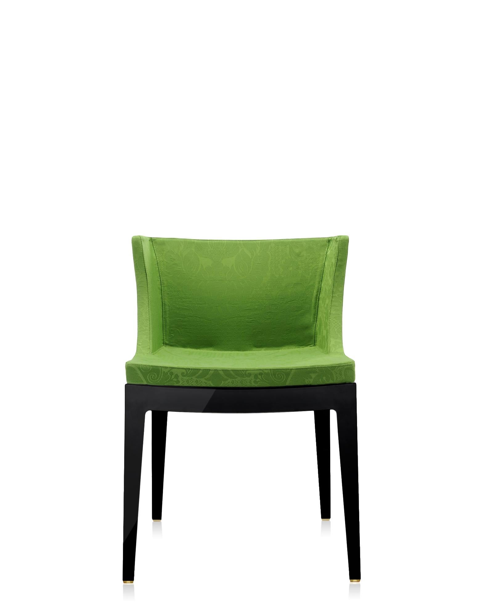 Kartell Mademoiselle-Stuhl von Philippe Starck aus grünem Damast (Moderne) im Angebot