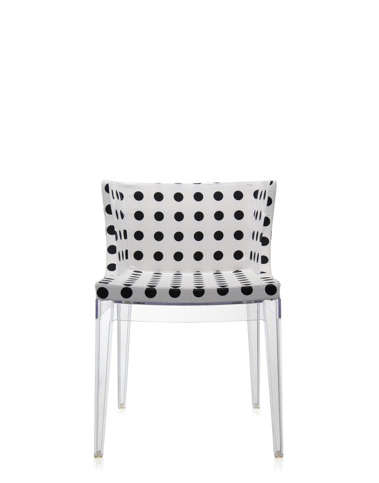 Kartell Mademoiselle Chair by Philippe Starck in White Pattern For Sale at 1stDibs