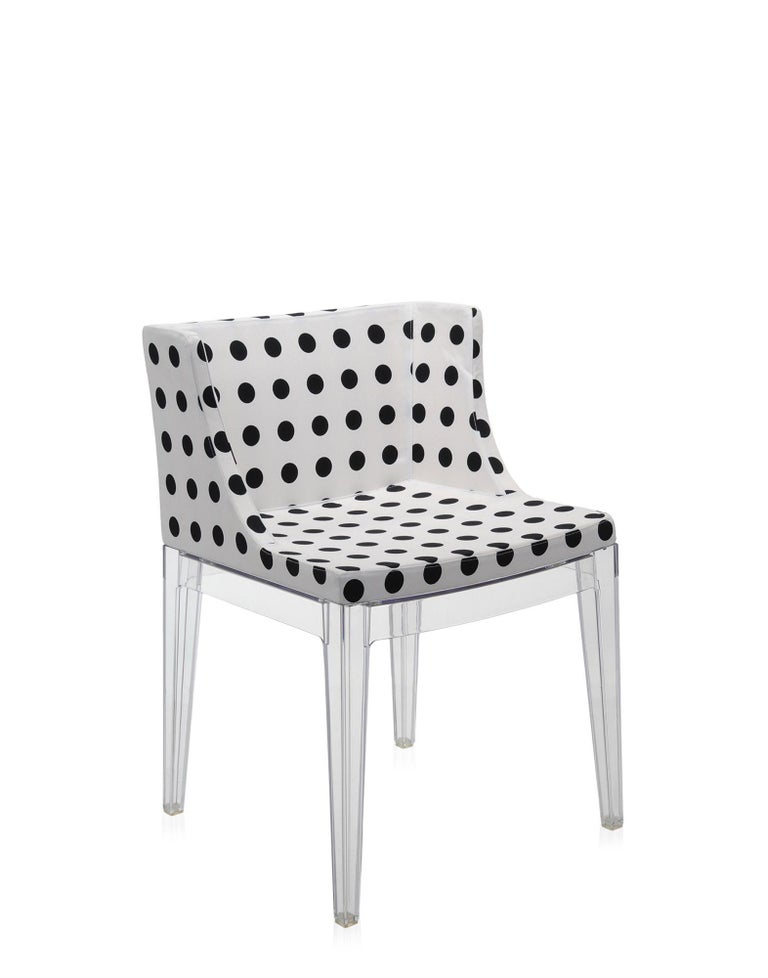 Kartell Mademoiselle Chair by Philippe Starck in White Pattern For Sale at 1stDibs