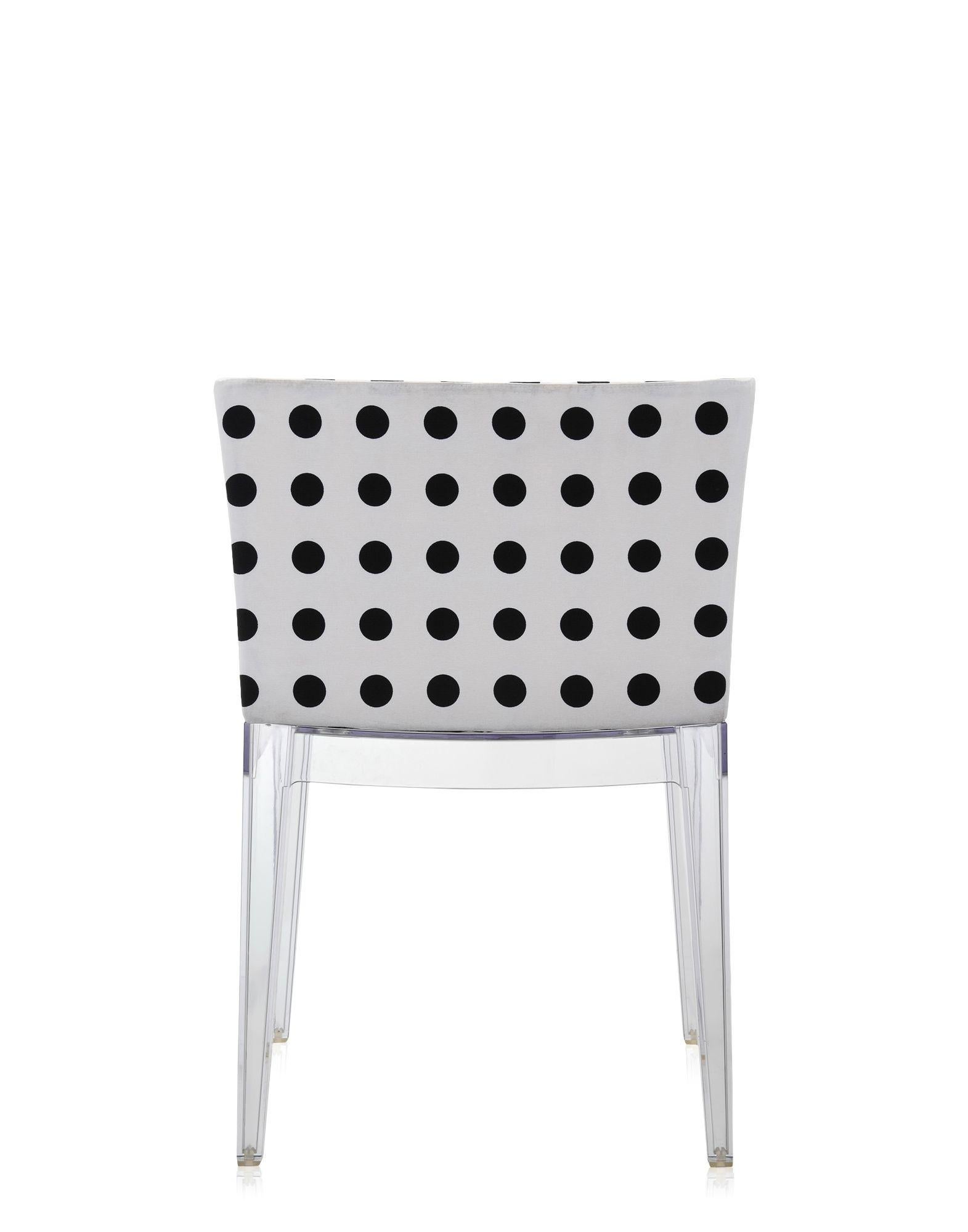 Fabric Kartell Mademoiselle Chair by Philippe Starck in White Pattern