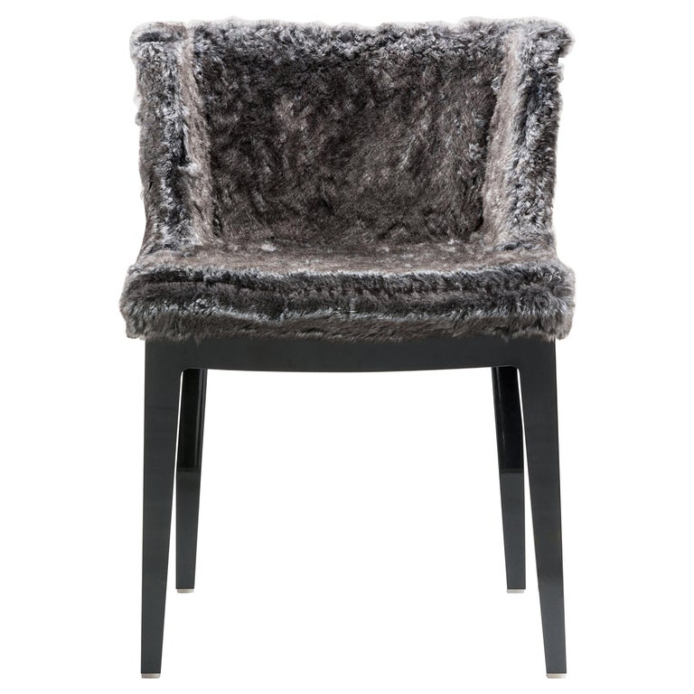 Kartell Mademoiselle Faux Fur Kravitz Chair by Philippe Starck & Lenny Kravitz For Sale