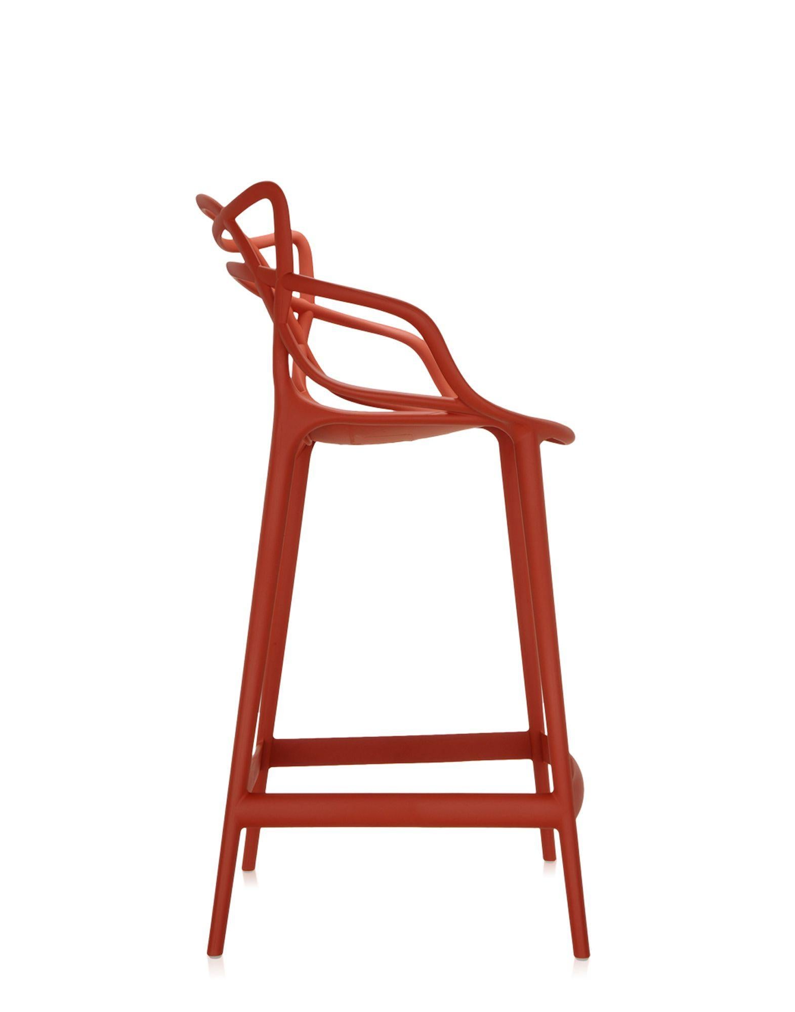 Kartell Masters Barhocker in Rost-Orange von Philippe Starck & Eugeni Quitllet (Moderne) im Angebot