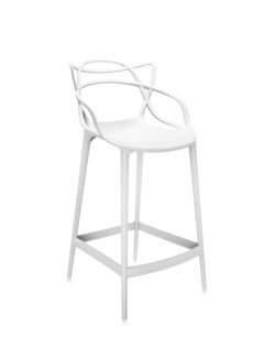 Kartell Masters Bar Stool in White by Philippe Starck & Eugeni Quitllet