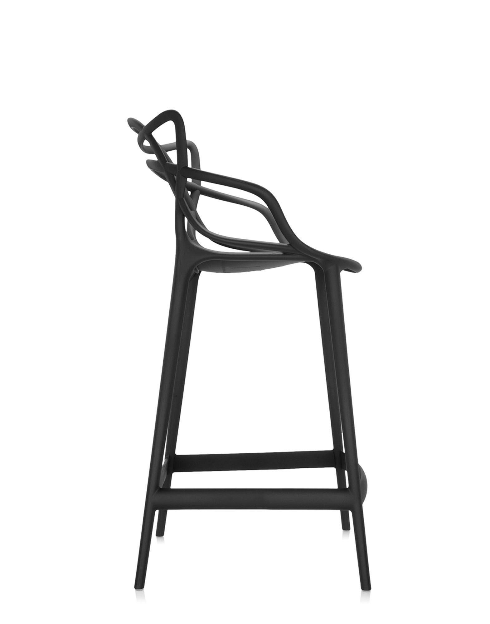 Moderne Tabouret de comptoir Kartell Masters noir de Philippe Starck & Eugeni Quitllet en vente