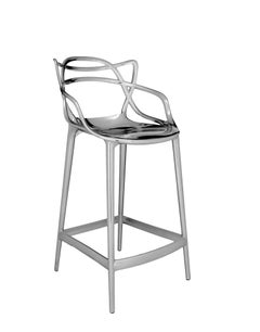 Kartell Masters Counter Stool in Chrome by Philippe Starck & Eugeni Quitllet