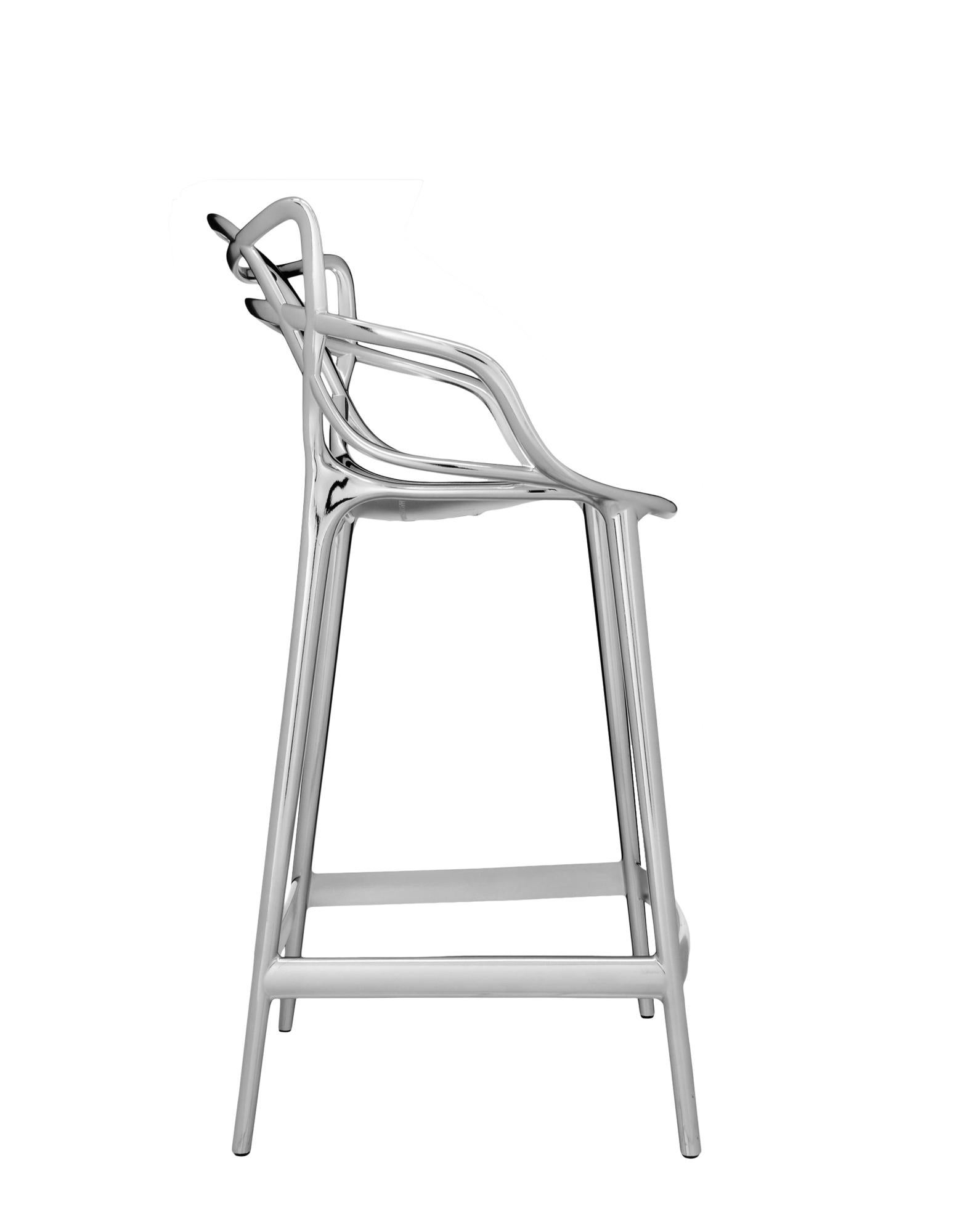 Kartell Masters Tischhocker in Chrom von Philippe Starck & Eugeni Quitllet (Moderne) im Angebot