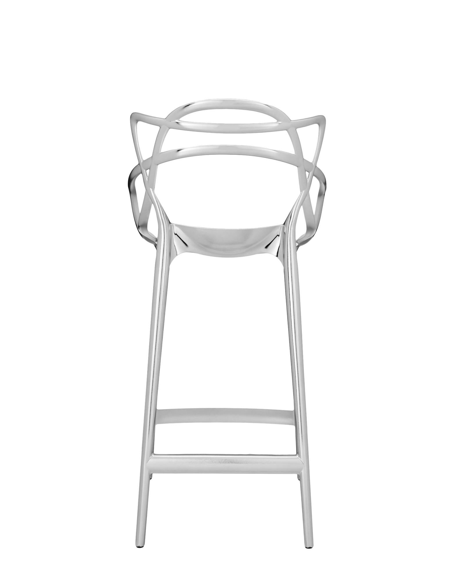 Kartell Masters Tischhocker in Chrom von Philippe Starck & Eugeni Quitllet (Italienisch) im Angebot