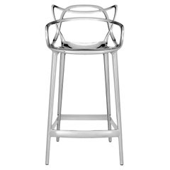 Sgabello da banco Kartell Masters in cromo di Philippe Starck & Eugeni Quitllet