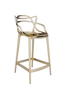 Kartell Masters Counter Stool in Gold by Philippe Starck & Eugeni Quitllet