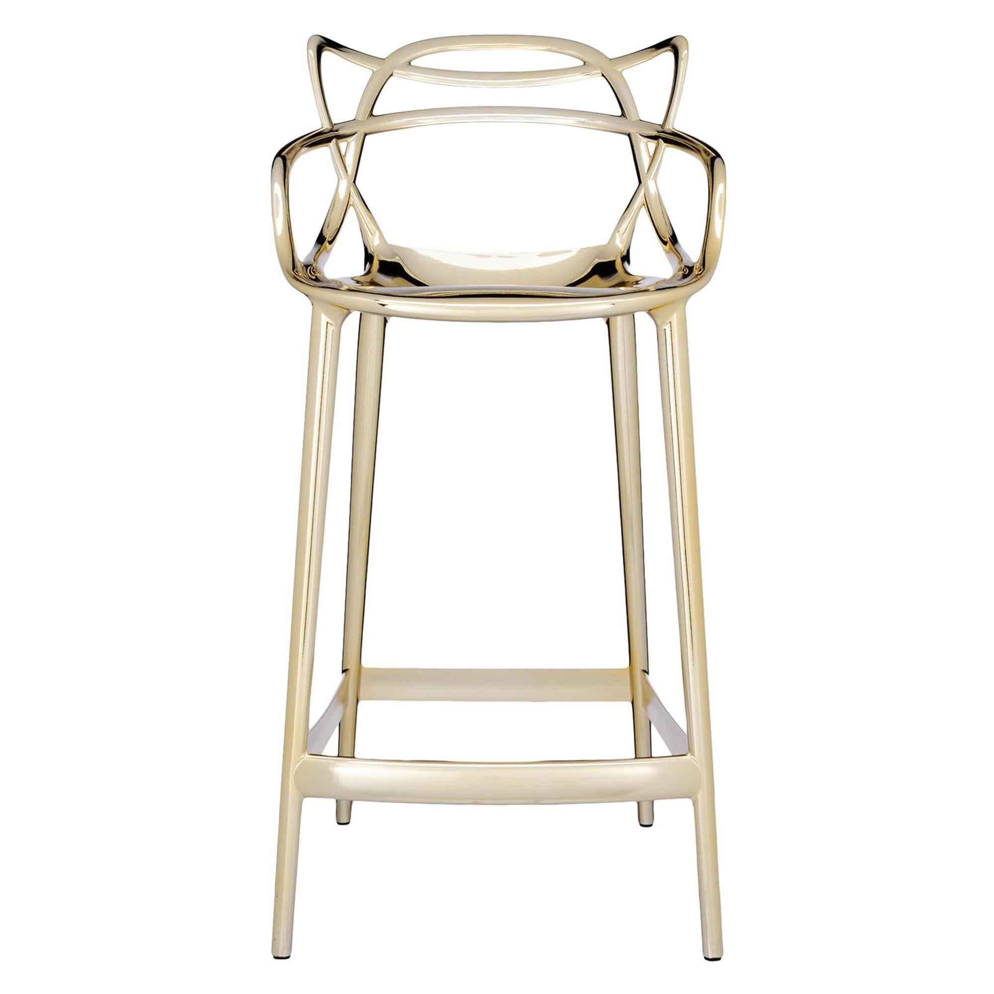 Kartell Masters Thekenhocker in Gold von Philippe Starck & Eugeni Quitllet