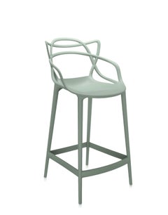 Kartell Masters Counter Stool in Sage Green by Philippe Starck & Eugeni Quitllet