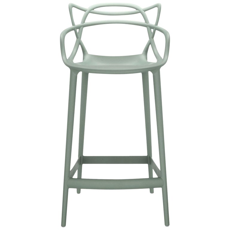 Kartell Masters Counter Stool in Sage Green by Philippe ...