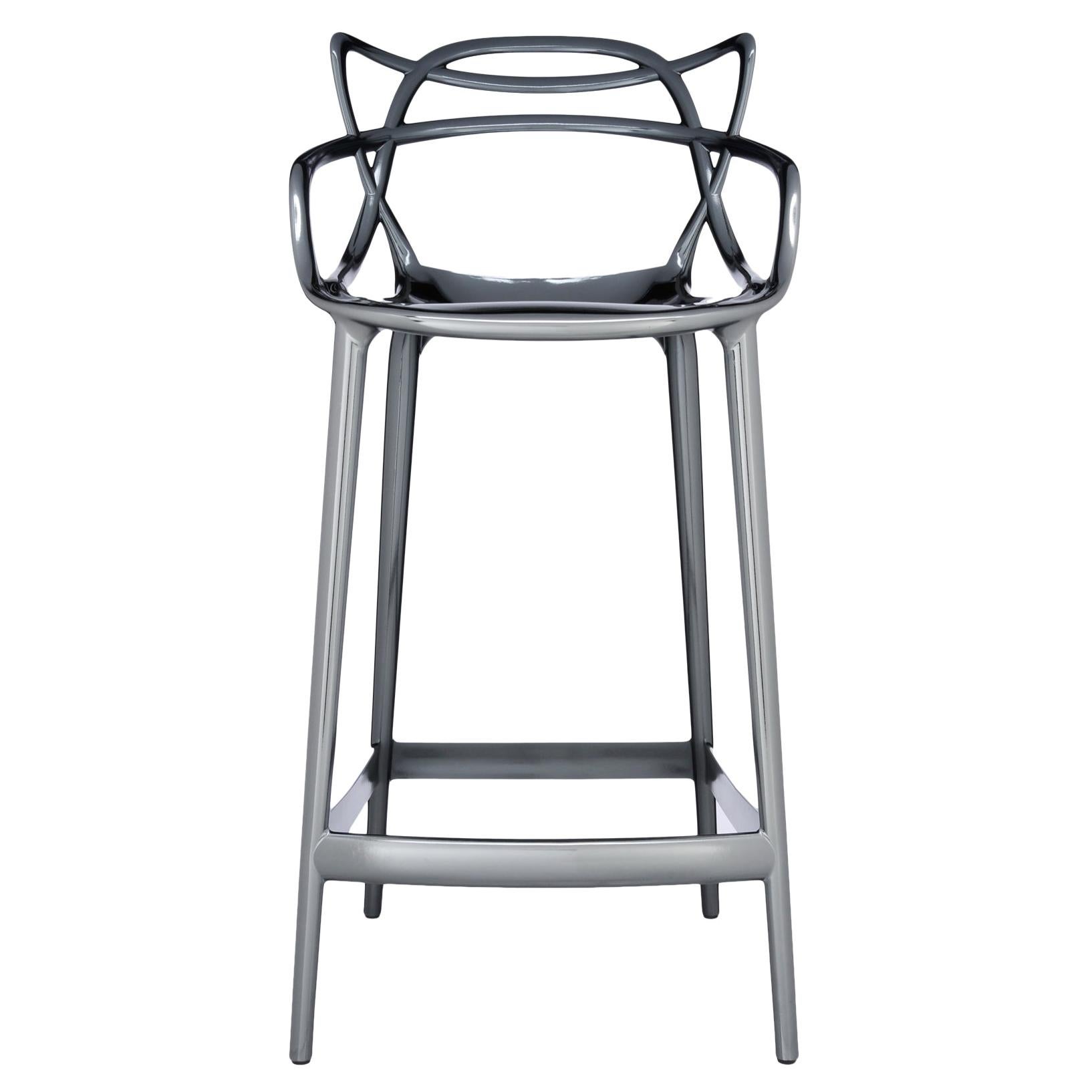 Tabouret de comptoir Kartell Masters en titane de Philippe Starck & Eugeni Quitllet