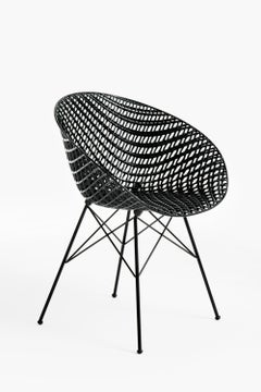 Set di 2 sedie da esterno Kartell Smatrik in nero di Tokujin Yoshioka