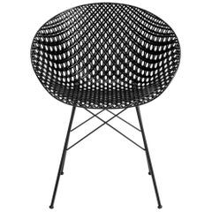 Kartell Smatrik Outdoor Chair in Black by Tokujin Yoshioka