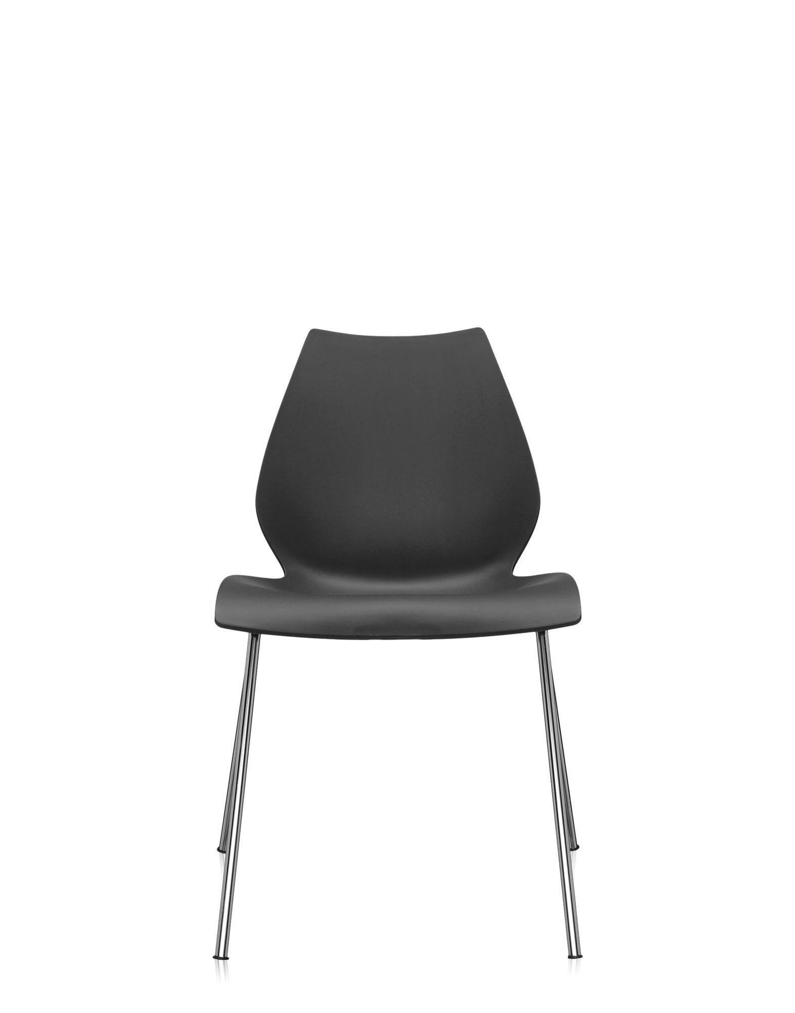 Italian Set of 2 Kartell Maui Armchair in Anthracite by Ludovica and Roberto Palomba