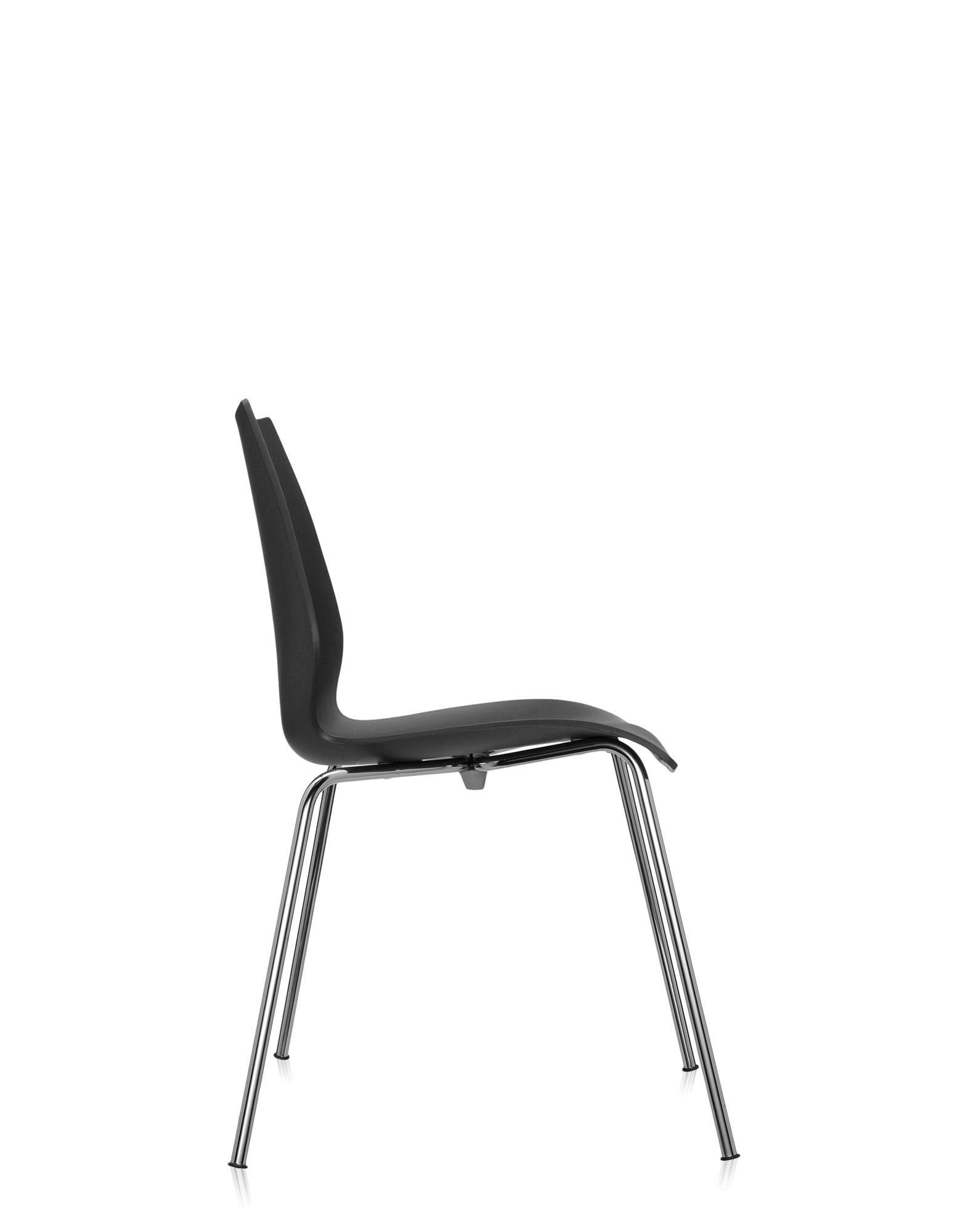 Contemporary Set of 2 Kartell Maui Armchair in Anthracite by Ludovica and Roberto Palomba