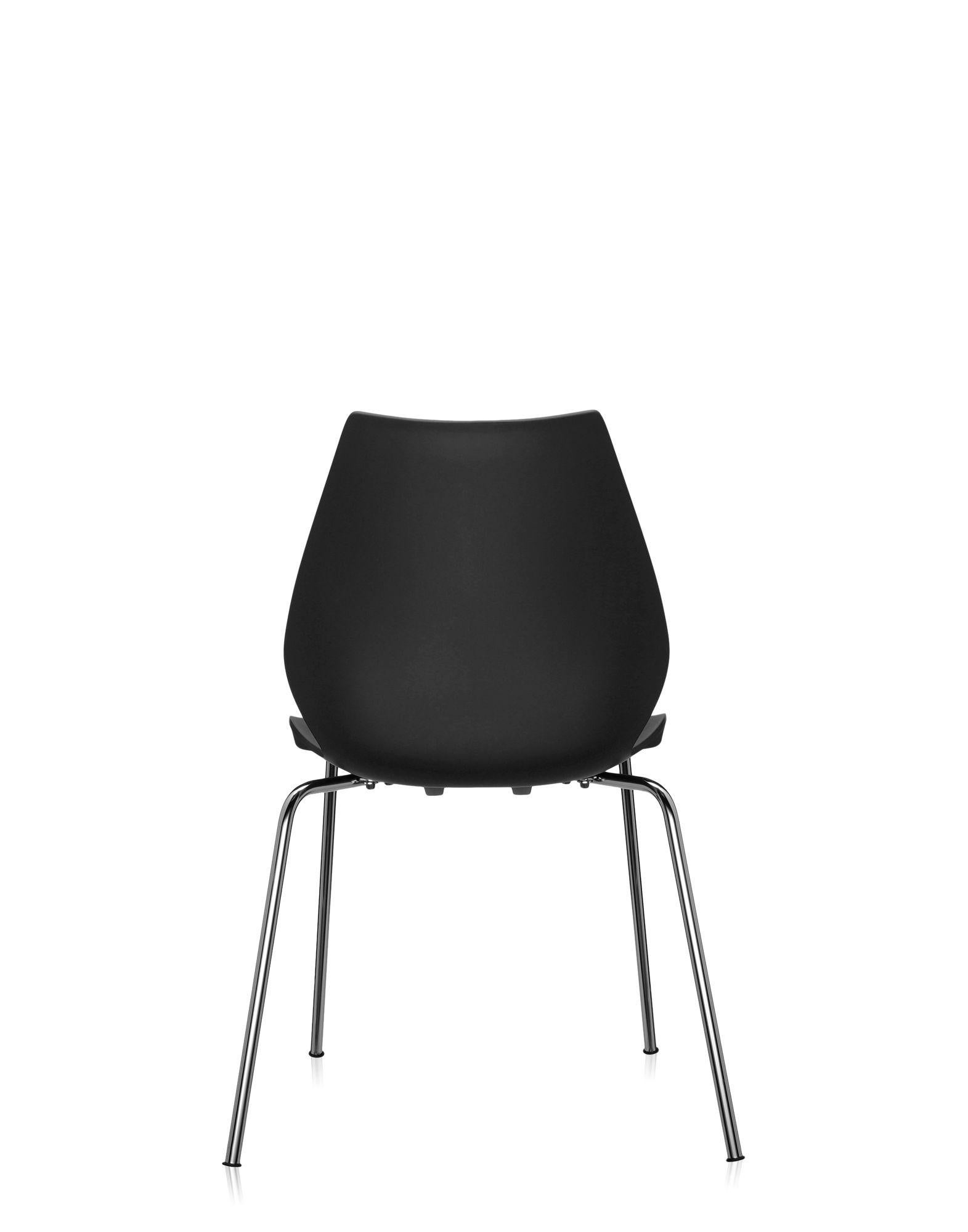 Steel Set of 2 Kartell Maui Armchair in Anthracite by Ludovica and Roberto Palomba