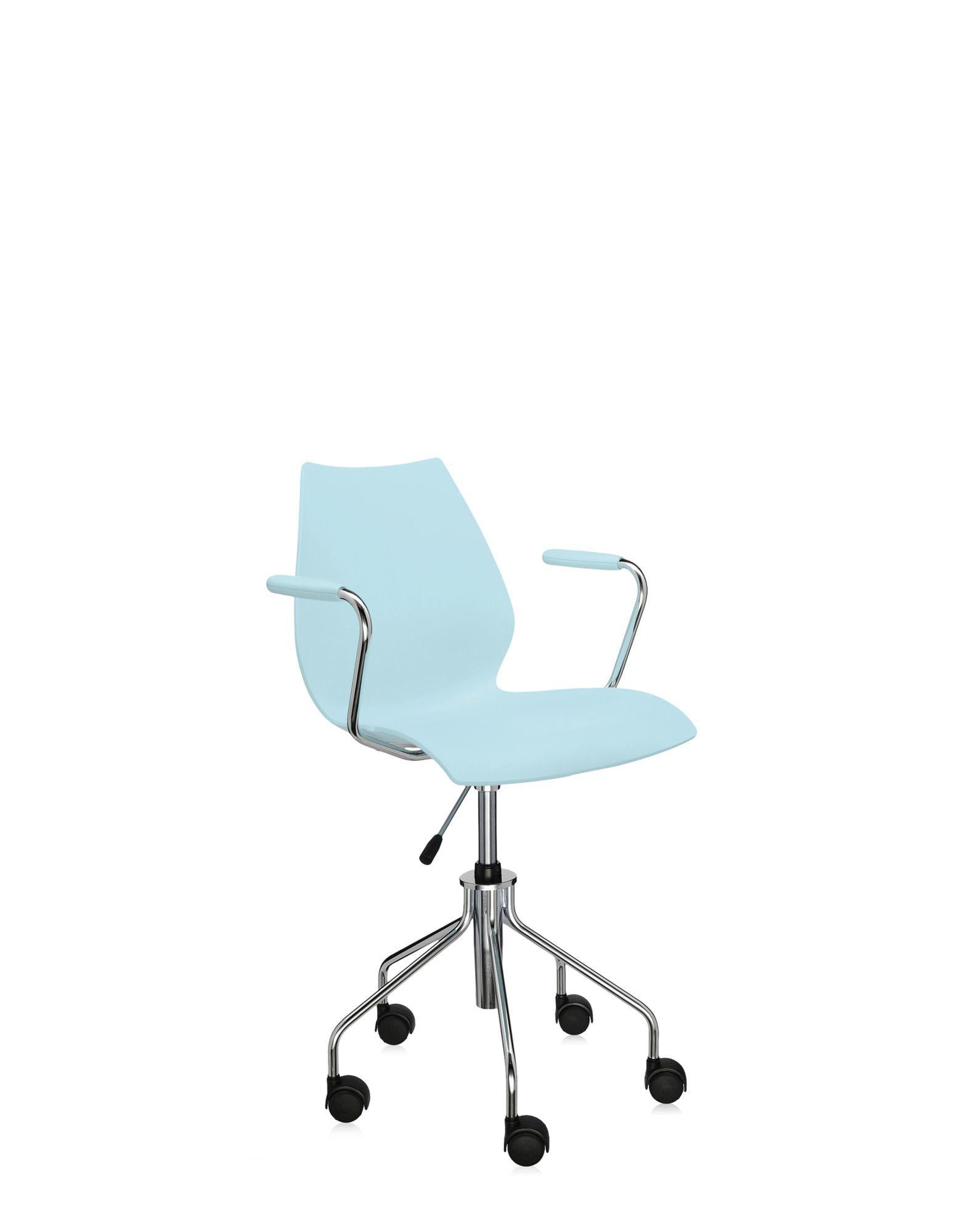 pale blue office chair