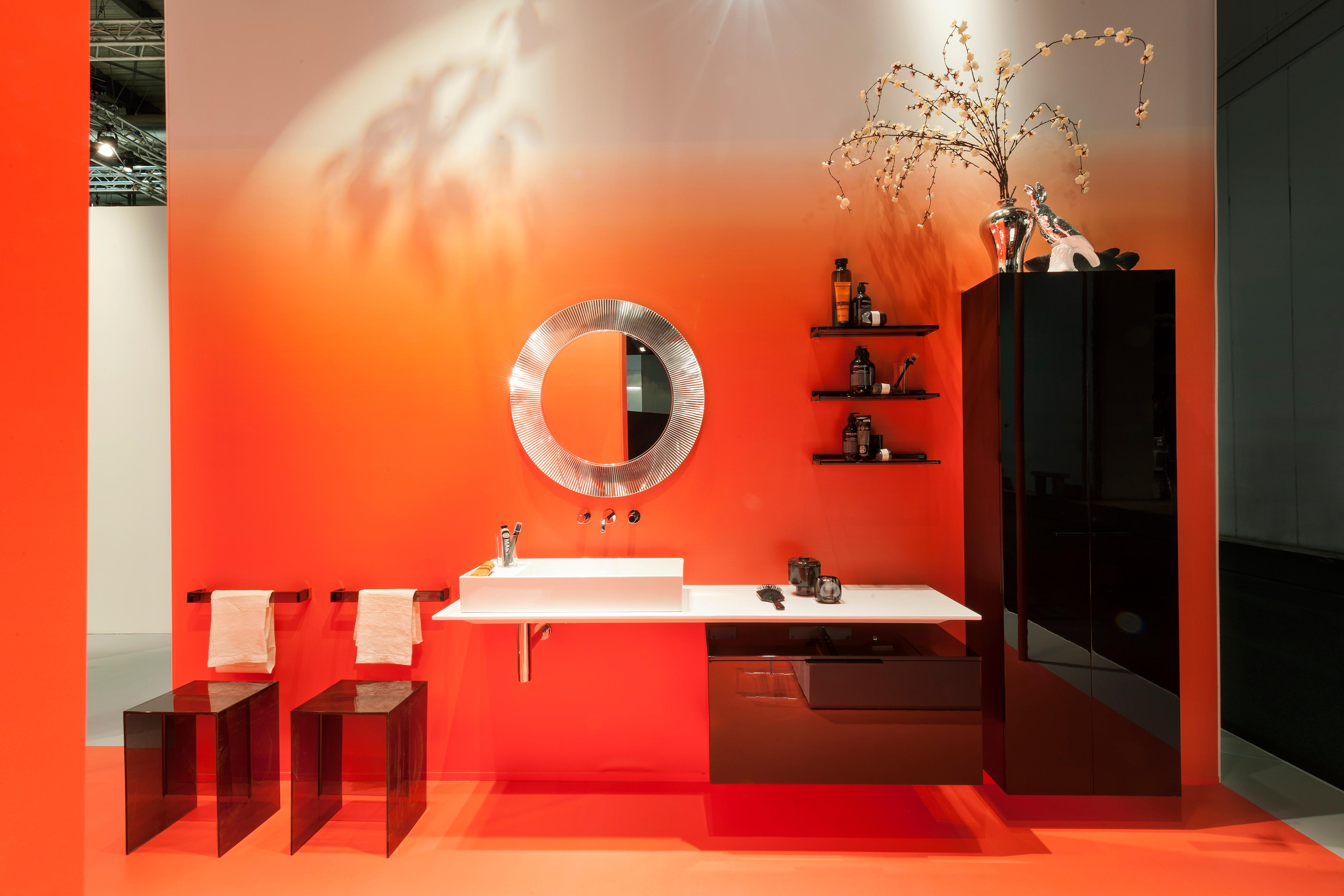 italien Table d'appoint Kartell Max-Beam en orange rouille de Ludovica et Roberto Palomba en vente