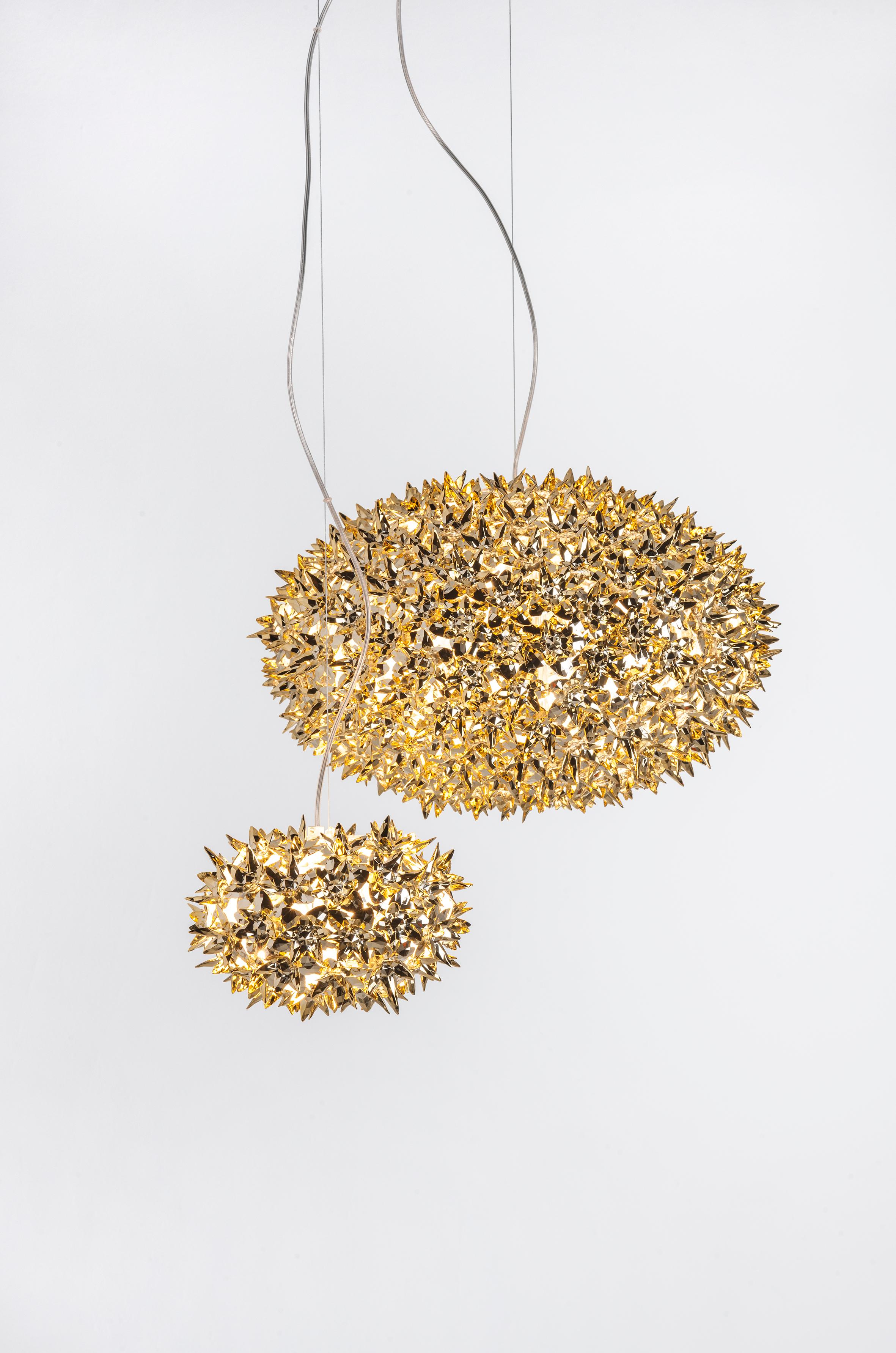 Lampe à suspension Kartell en cristal en forme de fleur moyenne de Ferruccio Laviani en vente 1