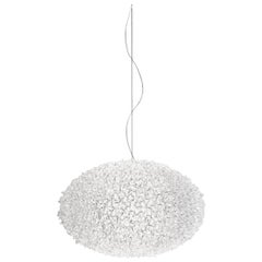 Lampe à suspension Kartell en cristal en forme de fleur moyenne de Ferruccio Laviani