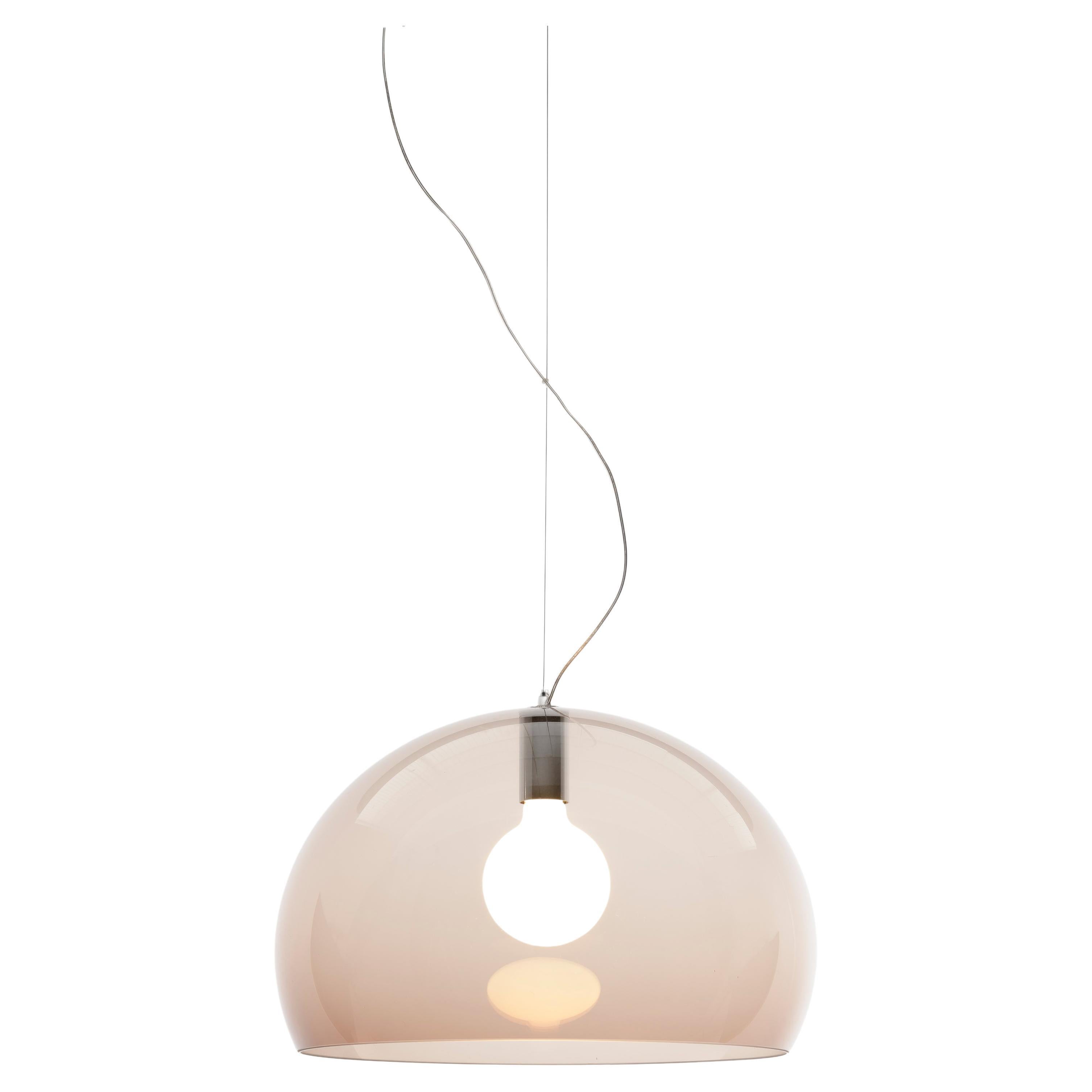 Moderne Lampe à suspension Kartell Medium FL/Y en Bourgogne de Ferruccio Laviani en vente