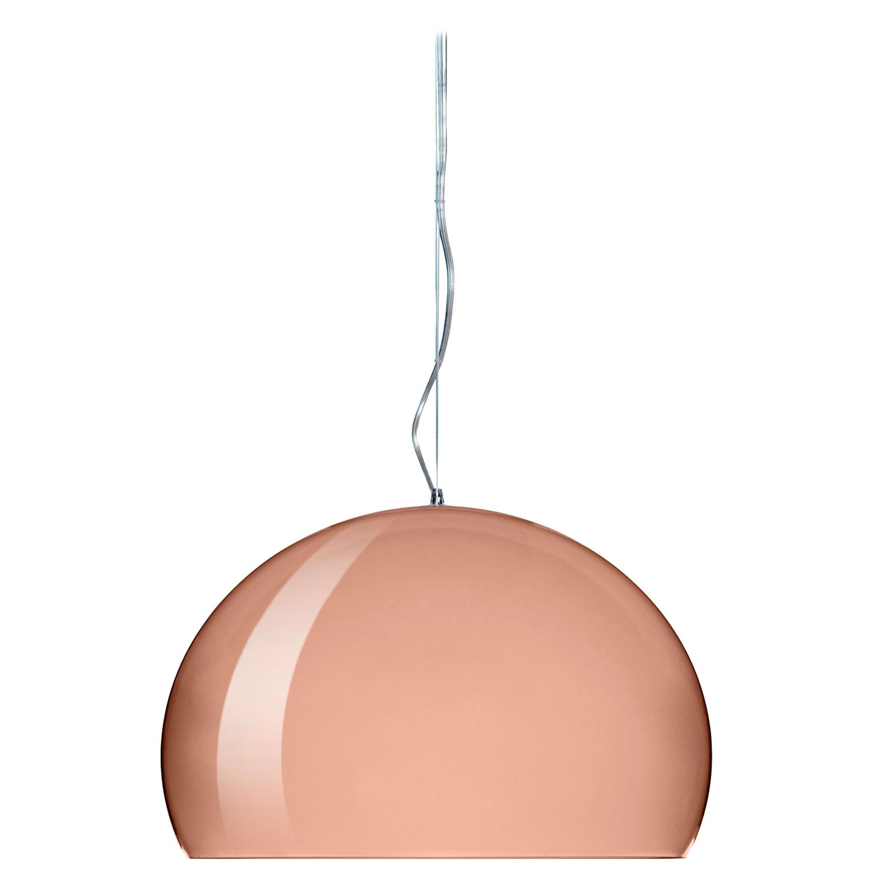 Kartell Medium FL/Y Pendant Light in Copper by Ferruccio Laviani For Sale