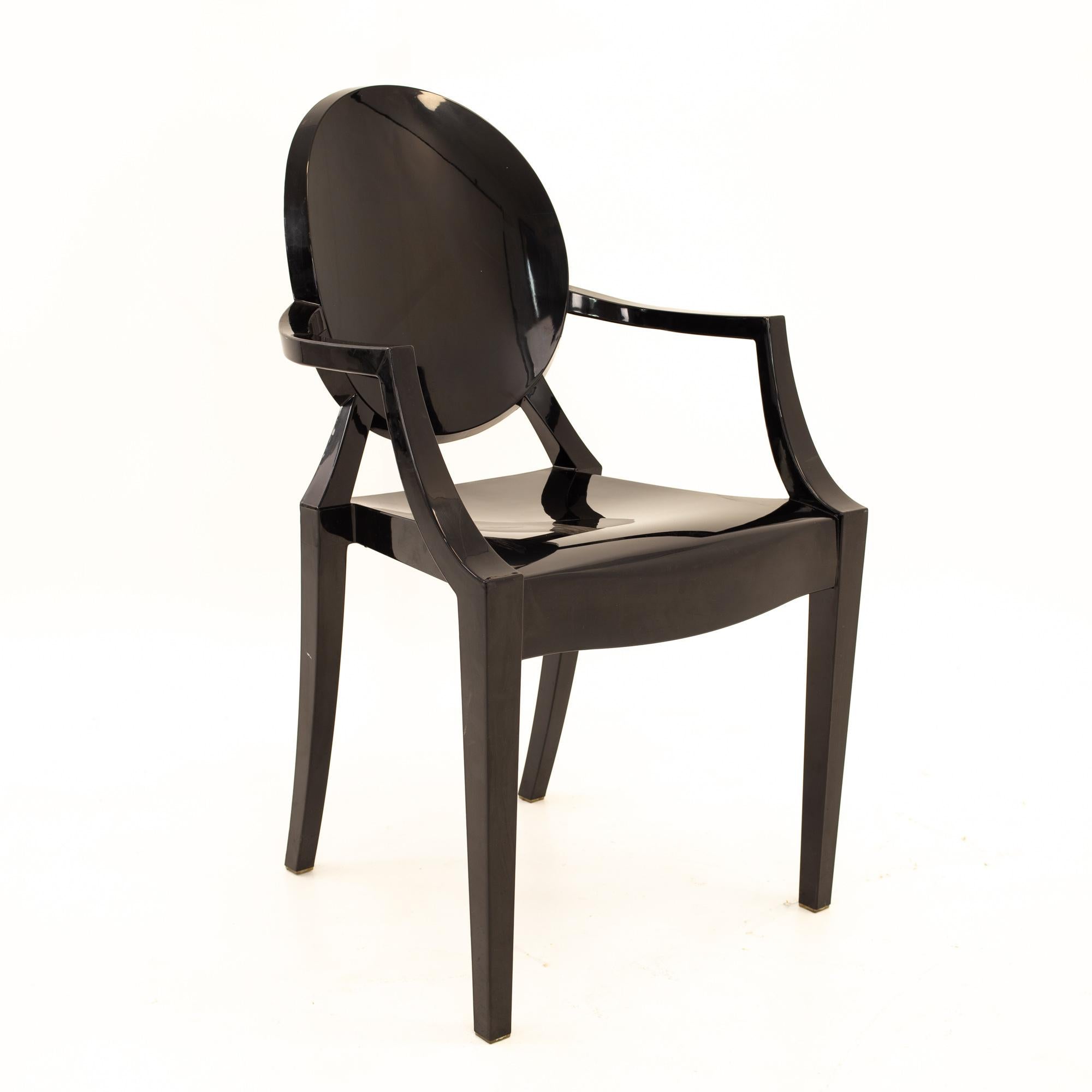 black acrylic chairs