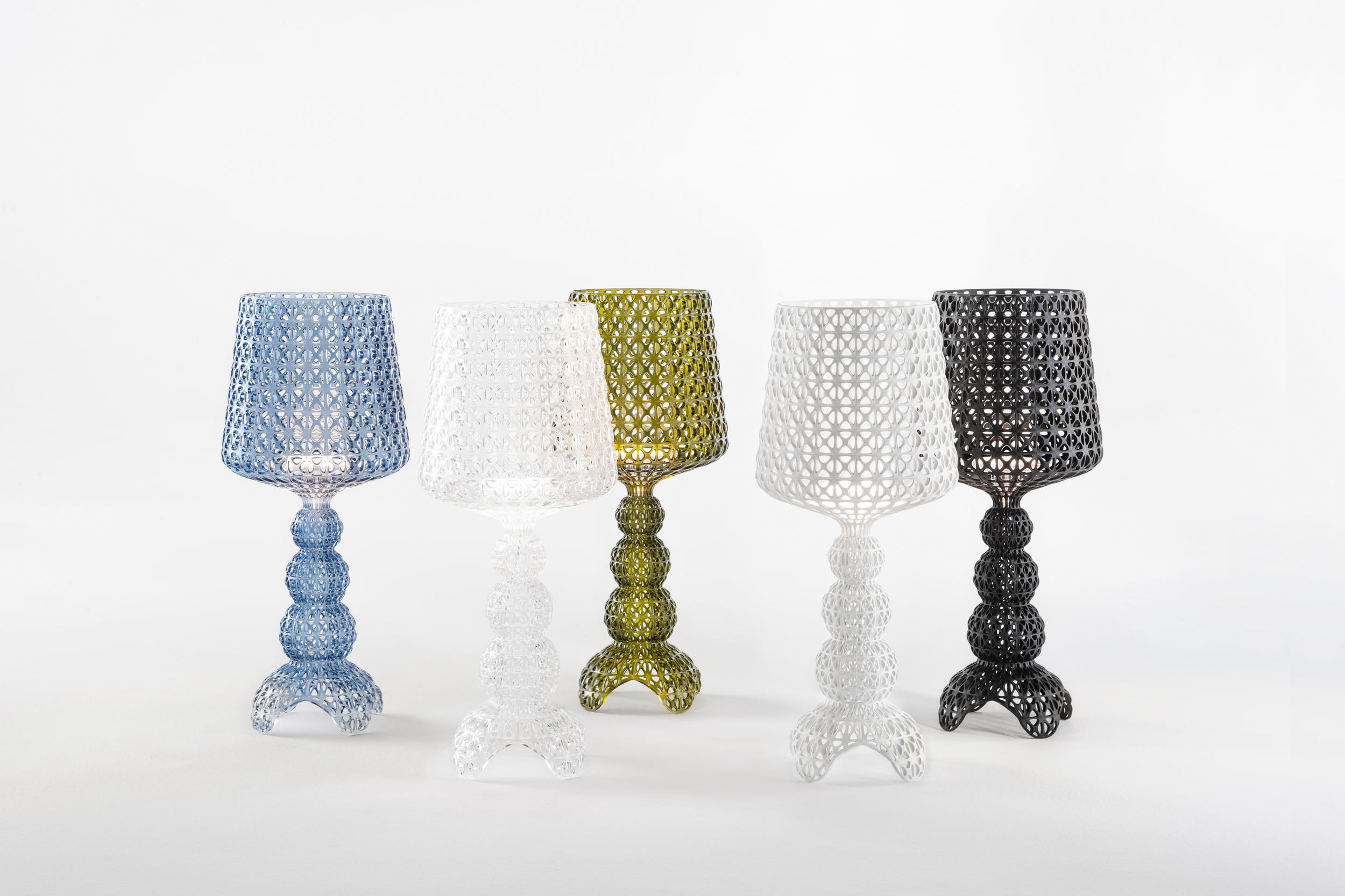 Kartell Mini Kabuki-Schreibtischlampe in Blau von Ferruccio Laviani (Kunststoff) im Angebot