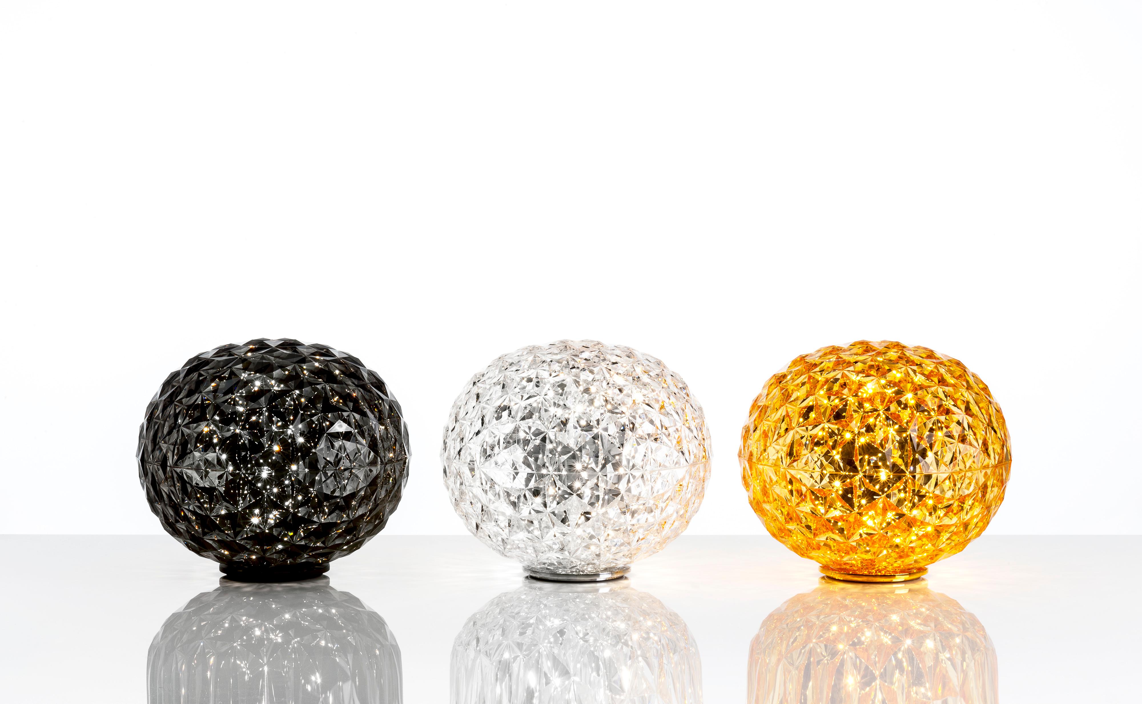 italien Lampe de bureau Kartell Mini Planet jaune par Tokujin Yoshioka en vente