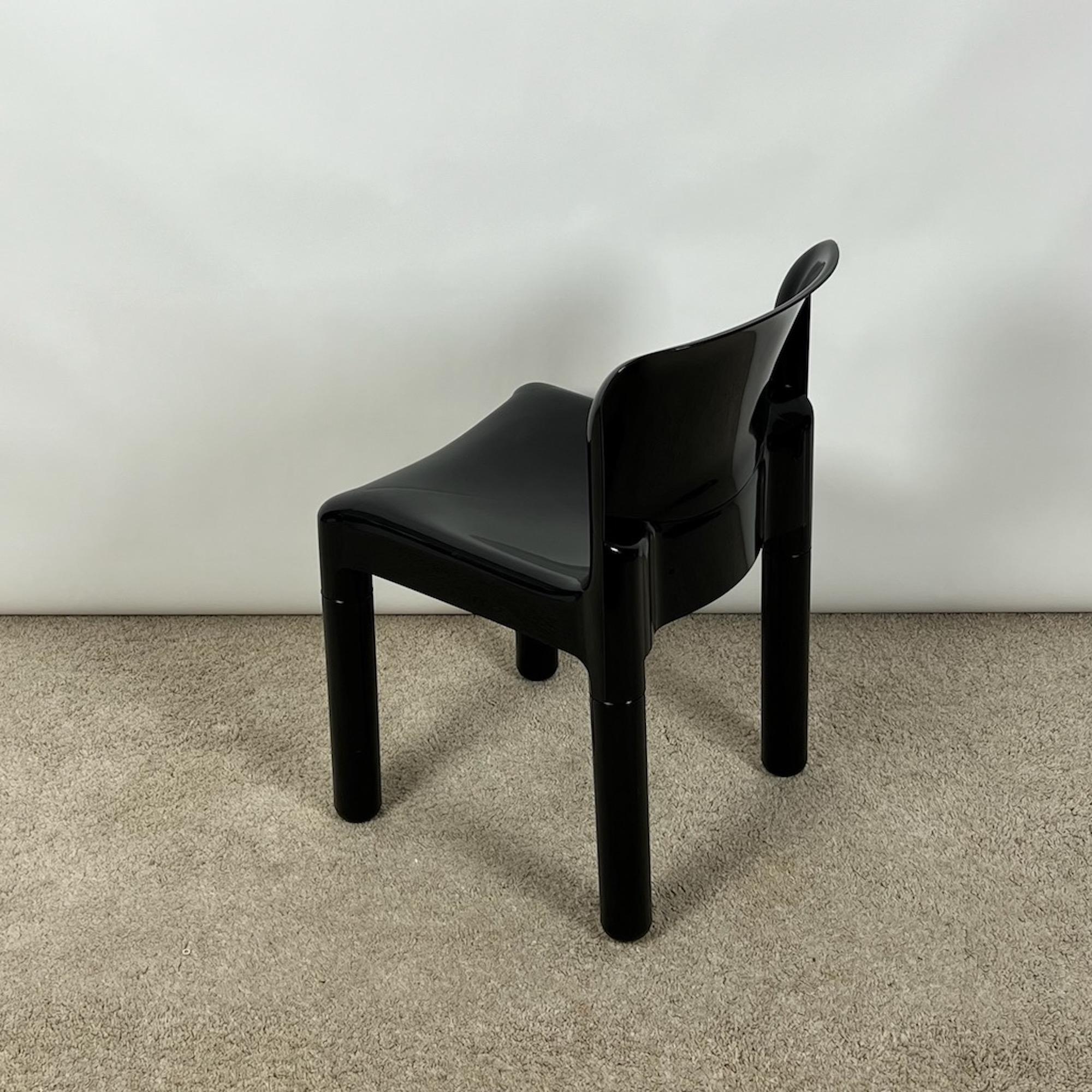 Late 20th Century Kartell Model 4875 Chair by Carlo Bartoli - 1985 Edition New Old Stock in Black