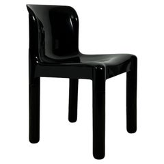 Kartell Modell 4875 Stuhl von Carlo Bartoli - 1985 Auflage Neu Old Stock in Schwarz