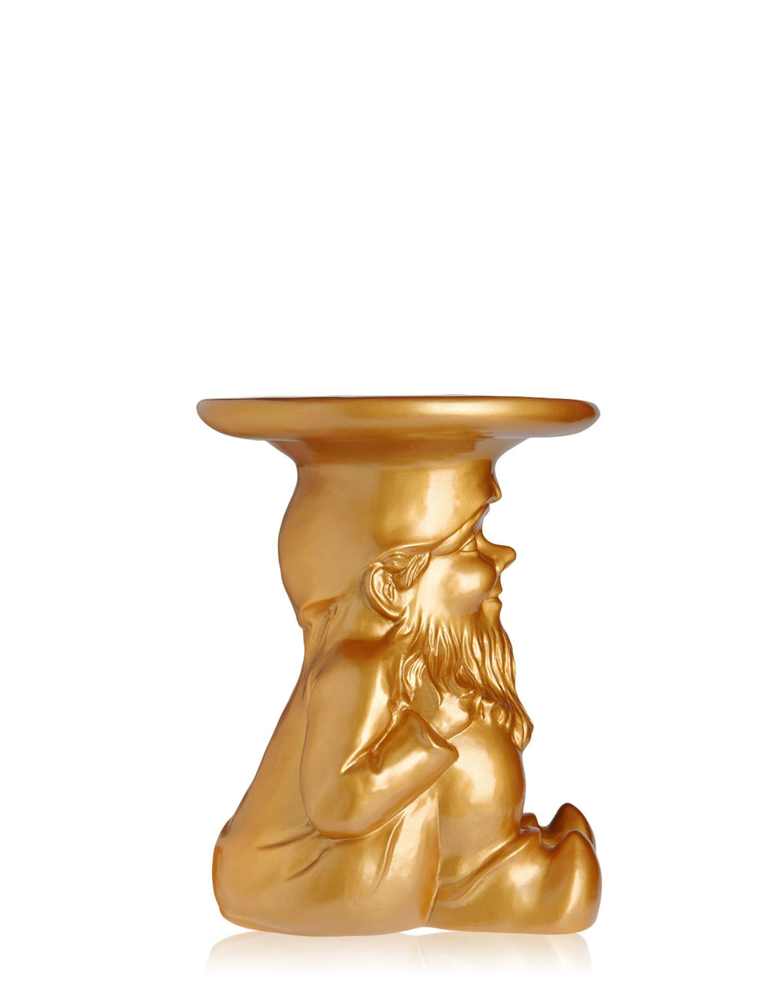 Kartell Napoleon-Tischhocker aus Gold von Philippe Starck (Moderne) im Angebot