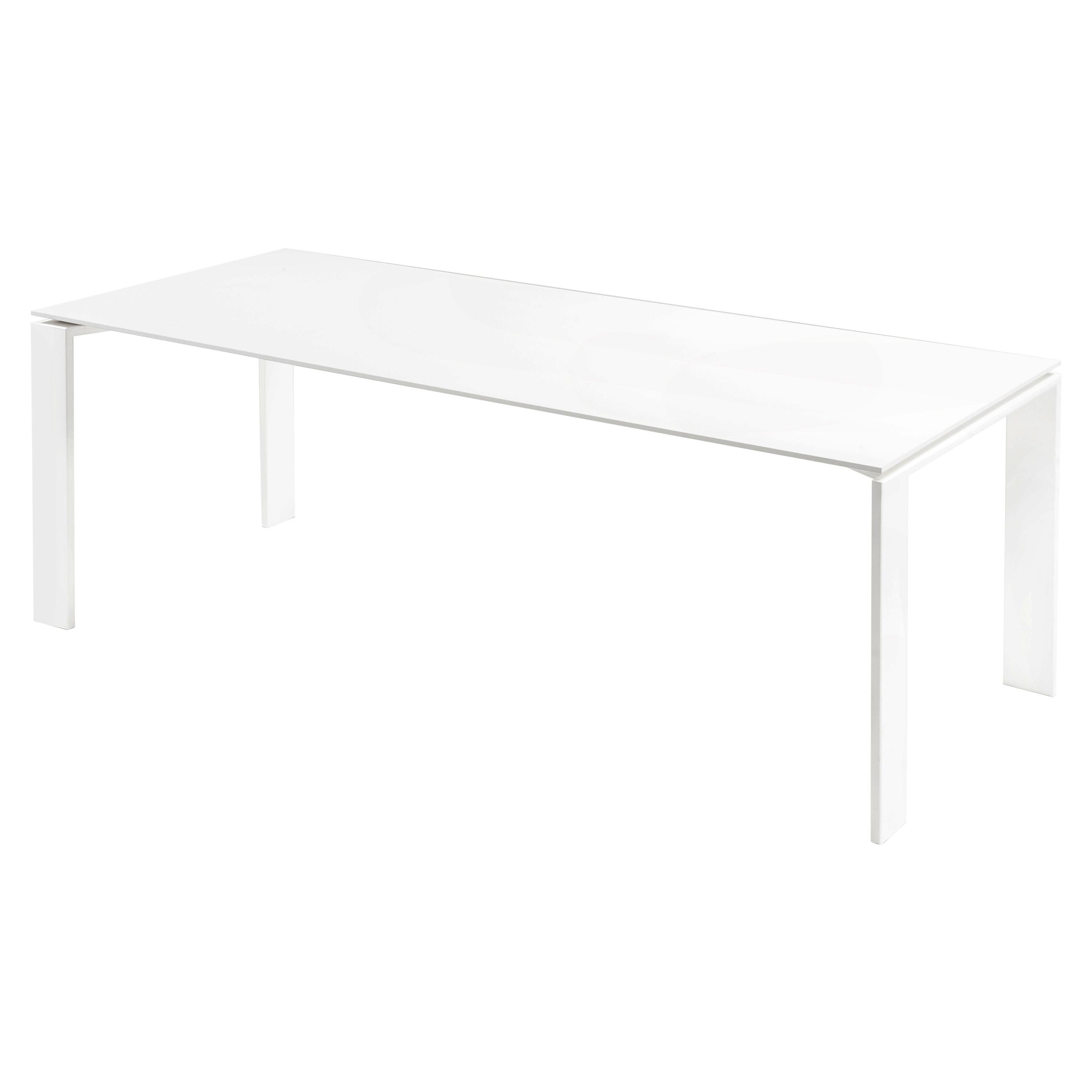 Kartell Outdoor Four Table in White by Ferruccio Laviani