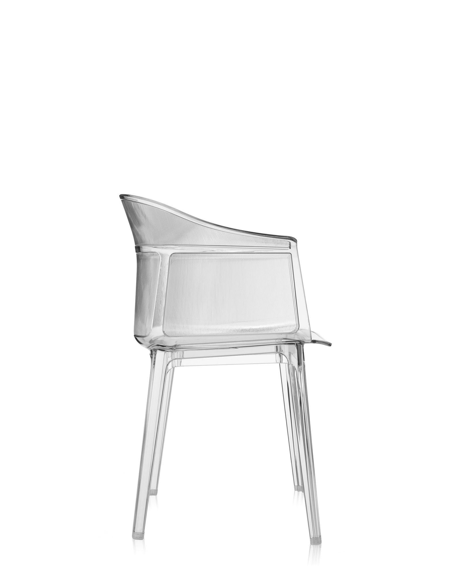 Italian Set of 2 Kartell Papyrus Chair in Crystal by Ronan & Erwan Bouroullec For Sale