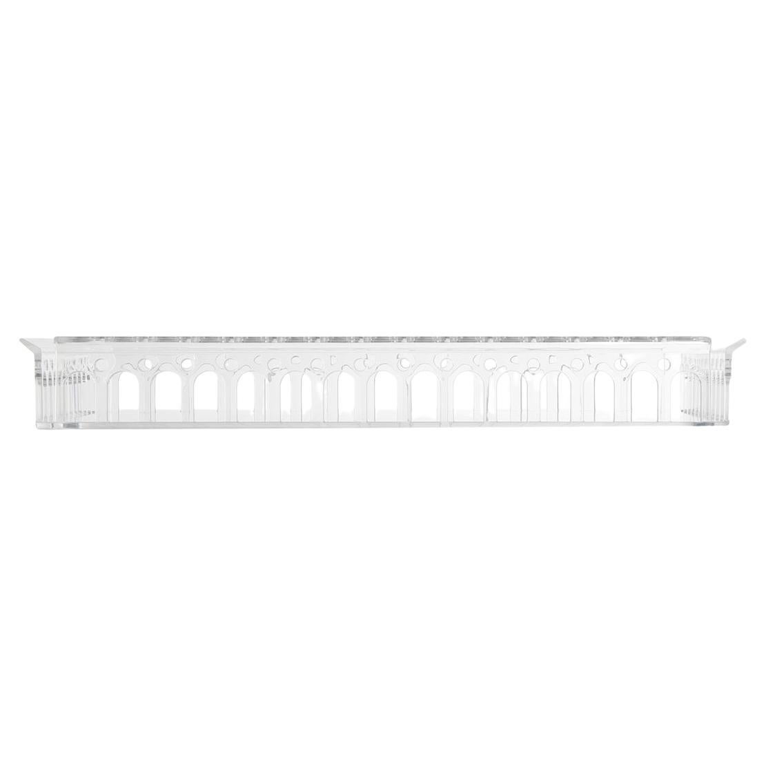 Kartell Piazza Tray in Crystal by Fabio Novembre For Sale