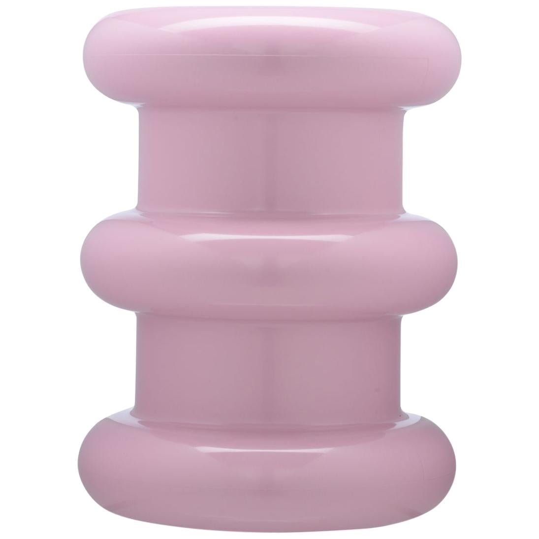 Kartell Pilastro Stool in Pink by Ettore Sottsass