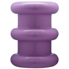 Sgabello Kartell Pilastro in viola di Ettore Sottsass