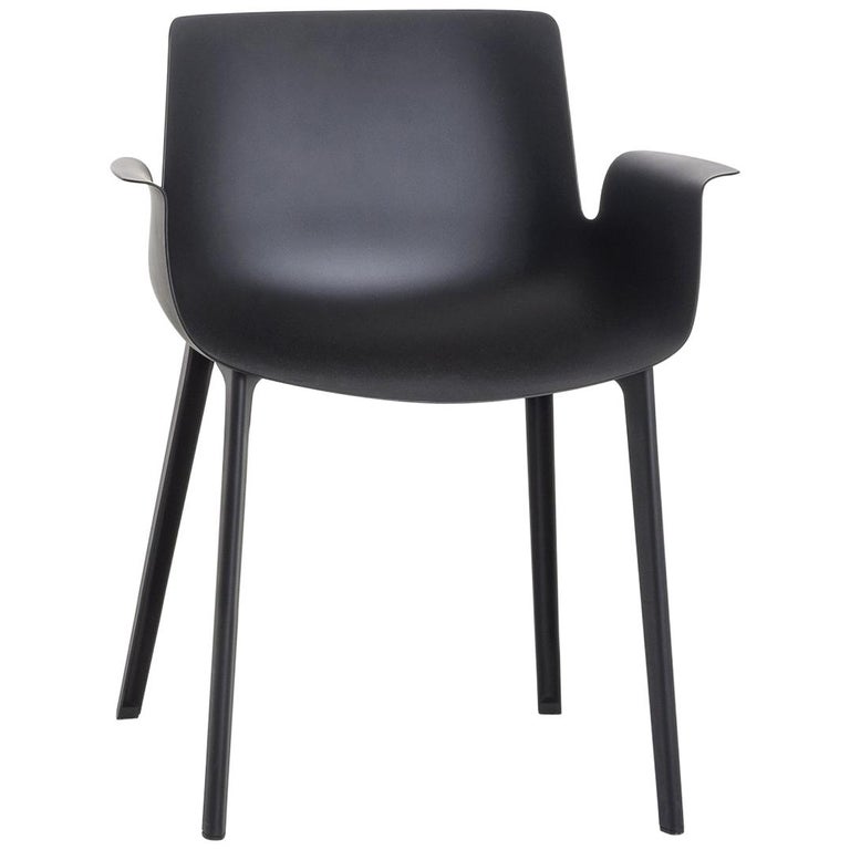 Piuma chair in black by Piero Lissoni for Kartell, new, offered by Kartell 