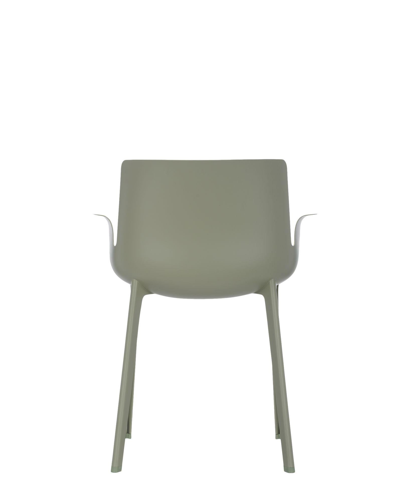 Italian Kartell Piuma Chair in Sage by Piero Lissoni For Sale