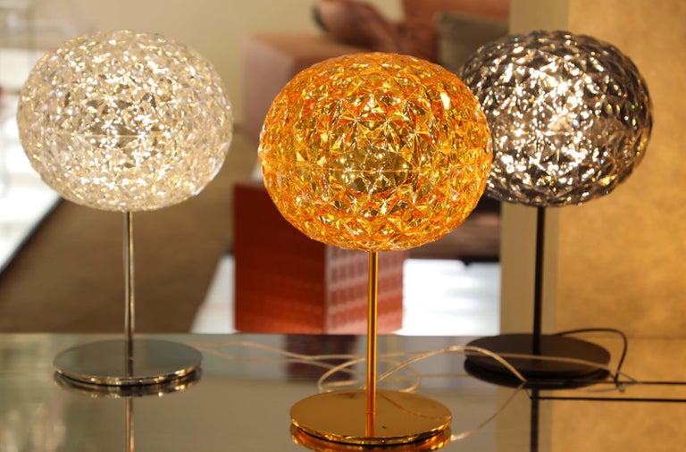 Kartell Planet Stand Lamp in Yellow by Tokujin Yoshioka For Sale at 1stDibs