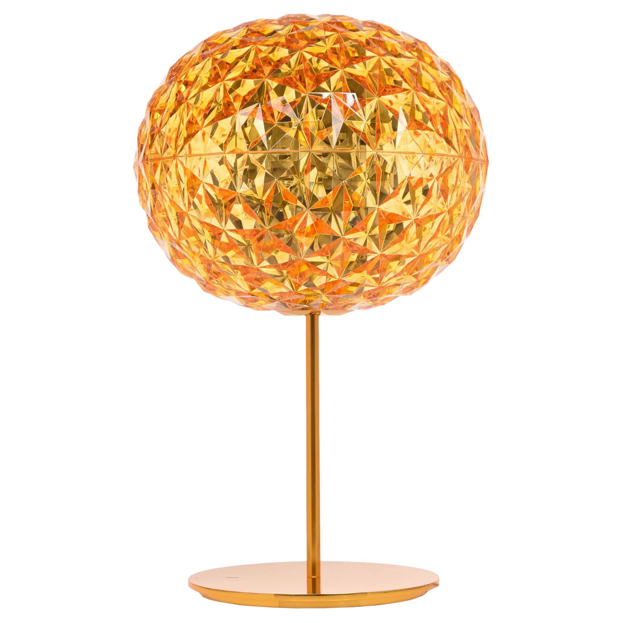 Kartell Planet Stand Lamp in Yellow by Tokujin Yoshioka