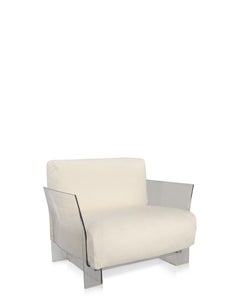 Kartell Pop Outdoor Armchair in Ecru by Piero Lissoni