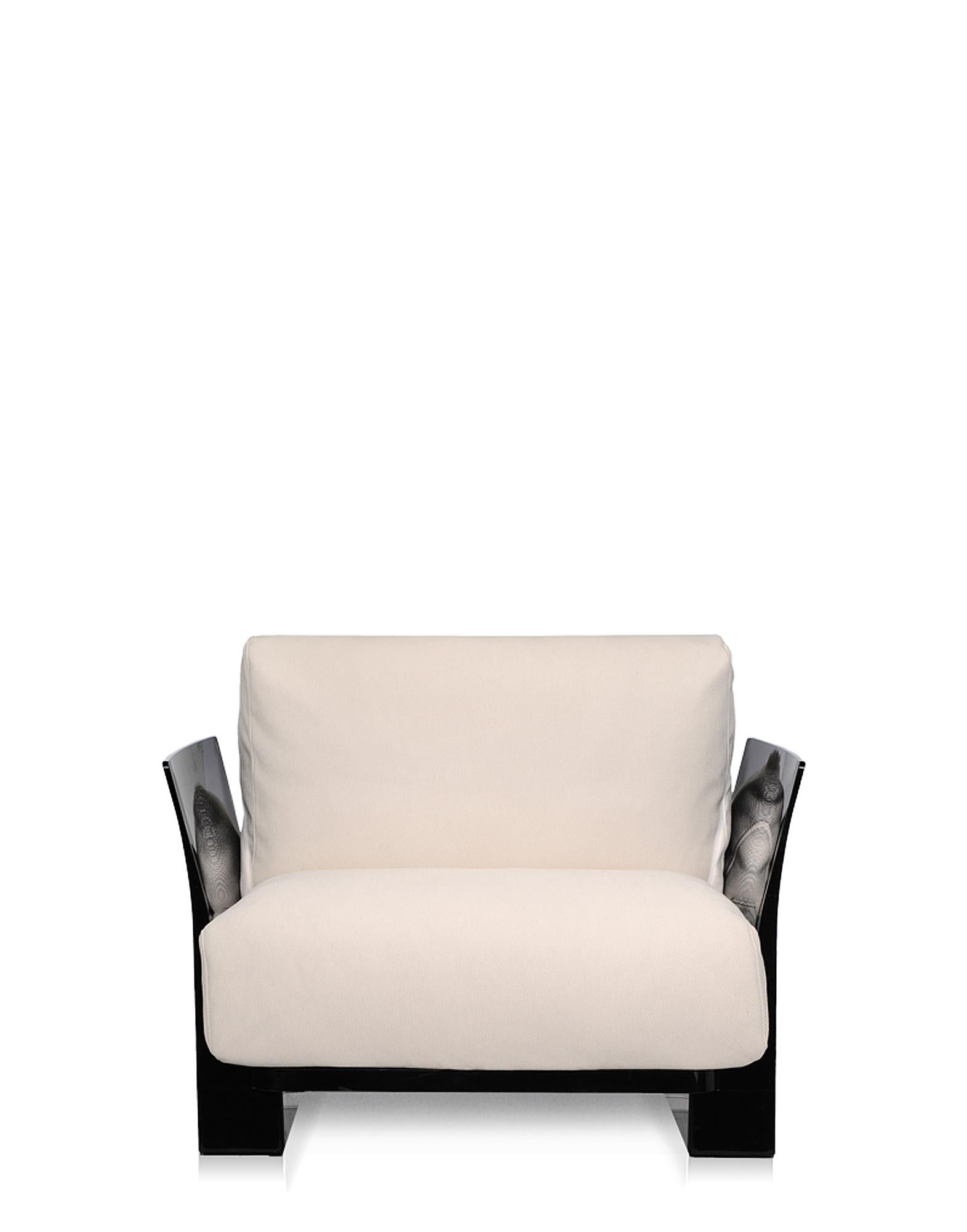 Kartell Pop, Sessel für den Außenbereich in Ecru von Piero Lissoni (Stoff) im Angebot