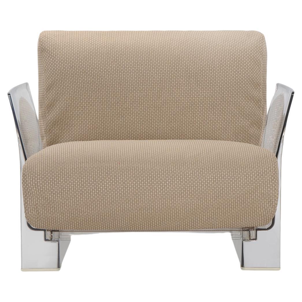 Kartell Pop Outdoor Armchair in Ikon Dove by Piero Lissoni For Sale