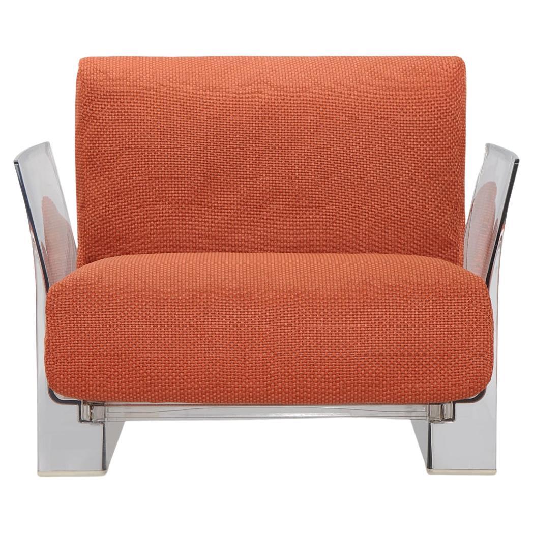 Kartell Pop Outdoor Armchair in Ikon Orange by Piero Lissoni For Sale