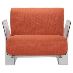 Kartell Pop Outdoor Armchair in Ikon Orange by Piero Lissoni