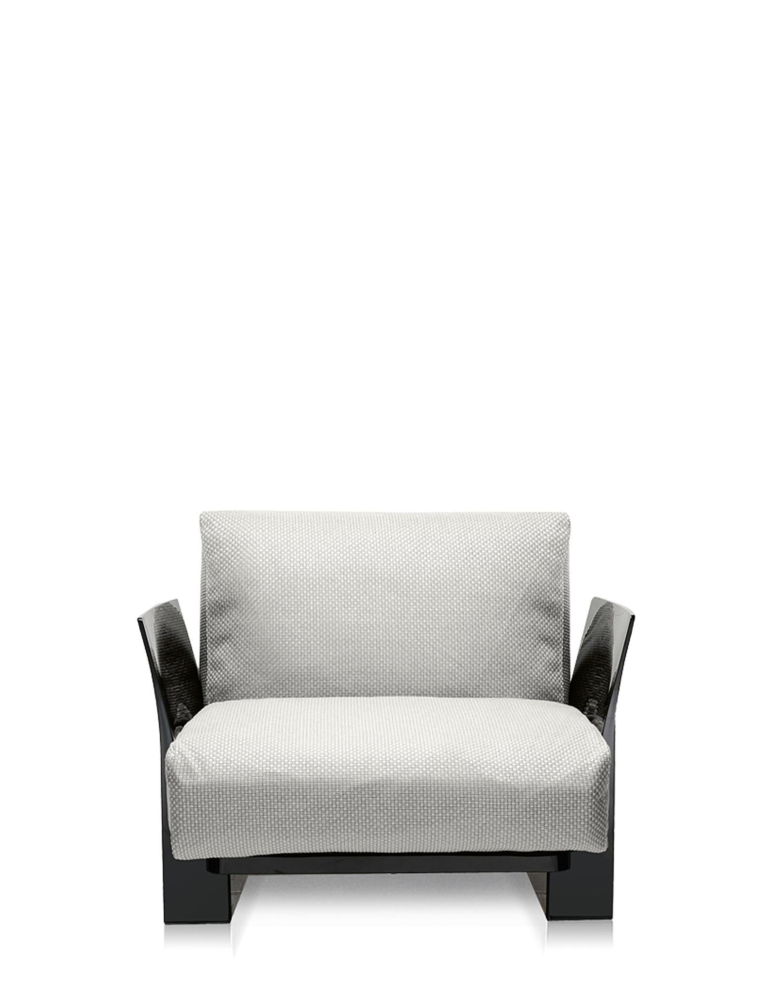 Kartell Pop Outdoor-Sessel in Ikon White von Piero Lissoni (Stoff) im Angebot
