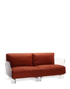 Kartell Pop Outdoor Sofa in Ikon Orange by Piero Lissoni
